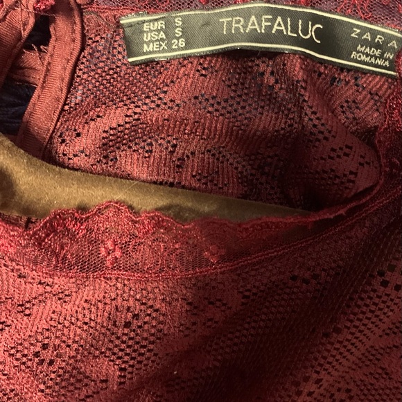 ZARA TRAFALUC sleeveless dress with lace top - Picture 2 of 4